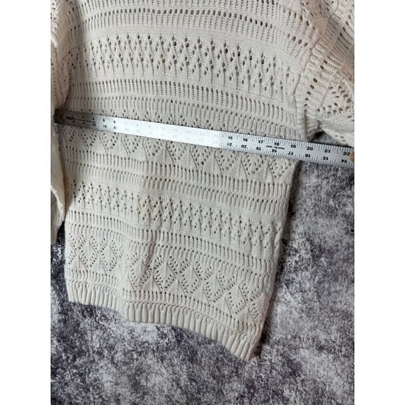 American Basics Sweater Women's Small Knit Vintage Acrylic Fair Isle Oversized - Picture 7 of 8